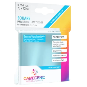 Image of Gamegenic Prime Square Sized 73 x 73mm - 50 Sleeves