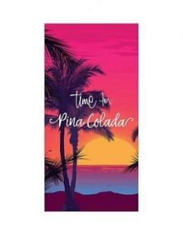 Image of Deyongs Time For Pina Colada Beach Towel