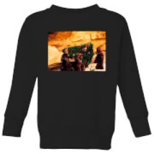Image of Star Wars Jawas Christmas Tree Kids Christmas Sweatshirt - Black - 11-12 Years