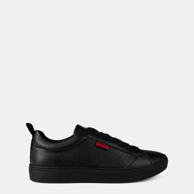 Image of HUGO Morrie_Tenn_napu_N mens Shoes (Trainers) in Black