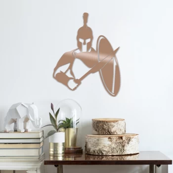 Image of Warr?or - Copper Copper Decorative Metal Wall Accessory