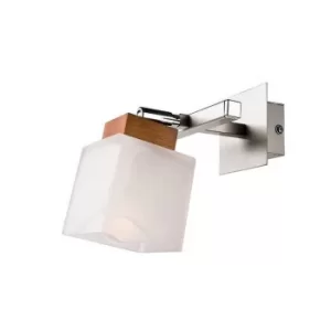 Image of Dana Wall Light With Glass Shade Rustic, 1x E14