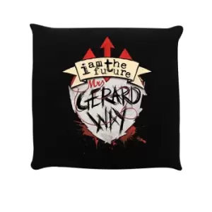 Image of Grindstore I Am The Future Mrs Gerard Way Cushion (One Size) (Black)