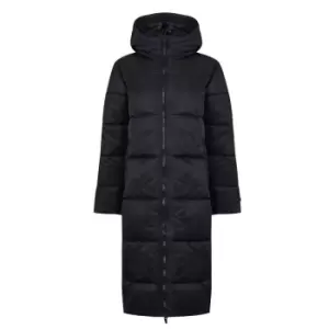 Image of Kangol Longline Puffer Jacket Womens - Black