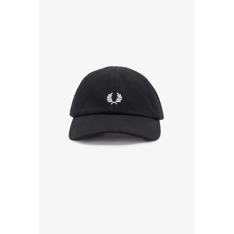 Image of Fred Perry Fred Pique Cap Sn63 Blk/Wht 843 male Mens
