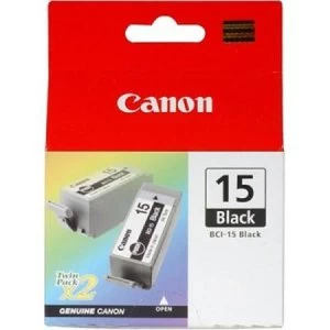 Image of Canon BCI15 Black Ink Cartridge