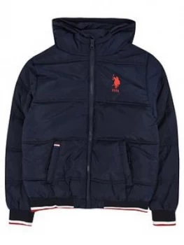 Image of U.S. Polo Assn. Boys Padded Jacket - Navy