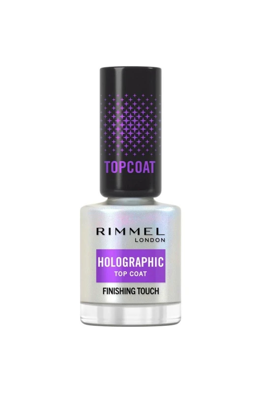 Image of Rimmel London Holographic Nail Polish Top Coat Multi unisex