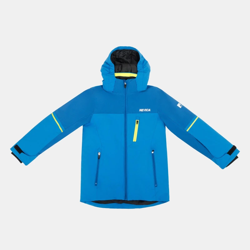 Image of Nevica Kids Meribel Waterproof Windproof Hooded Ski Jacket Blue male 7-8 (S)