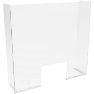 Image of Seco Sneeze Guard Plexiglass Transparent 1000 x 960 x 200 mm