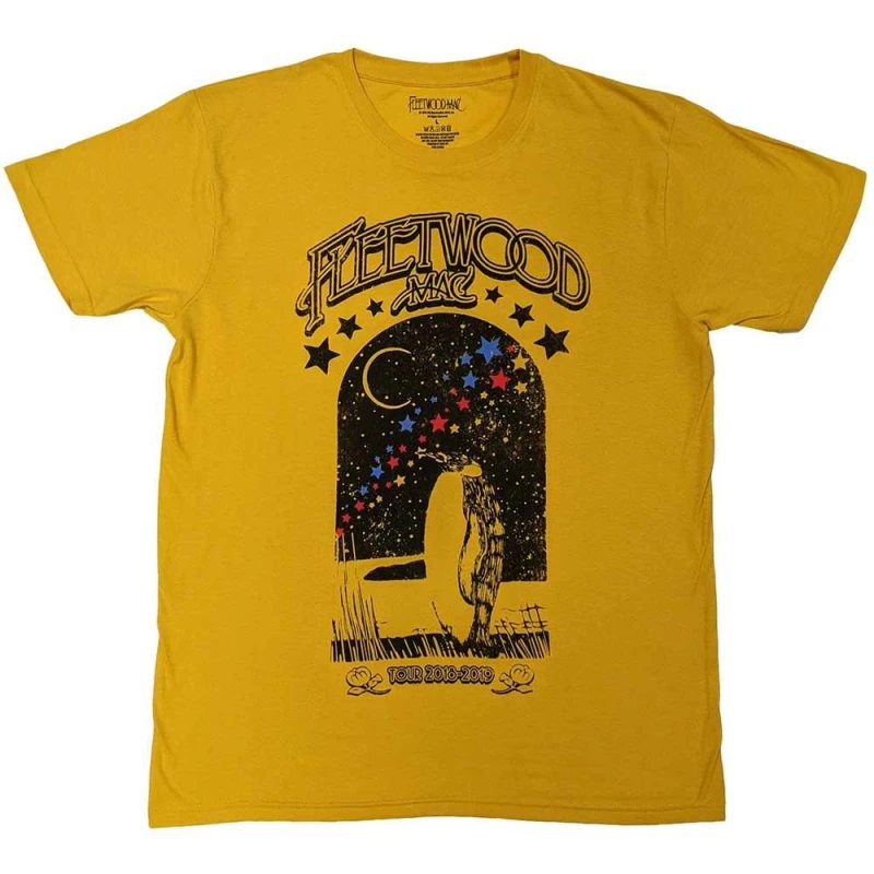 Image of Fleetwood Mac Fleetwood Mac Men Tour 2018 - 2019 Penguin T-Shirt in Yellow Size: 2X-large Yellow XXL Male 5063425818167