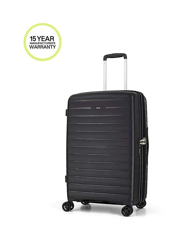 Image of Rock Rock Palma Medium Suitcase Black - Rock - Size: Medium Black Medium SH50001