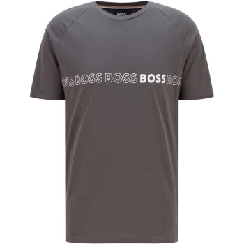 Image of Boss RN Logo Slim Fit T Shirt - Grey