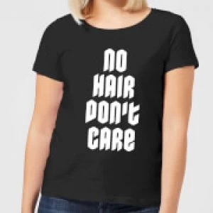 Image of No Hair Dont Care Womens T-Shirt - Black - 5XL