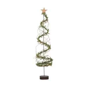 Image of Gallery Interiors Christmas Tree Spiral with Log Base / Large
