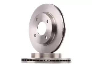 Image of BREMBO Brake disc FORD,MAZDA 09.6727.34 1018277,1019604,1066271 Brake rotor,Brake discs,Brake rotors 1107768,1320581,1320582,1373289,1473005,1524589