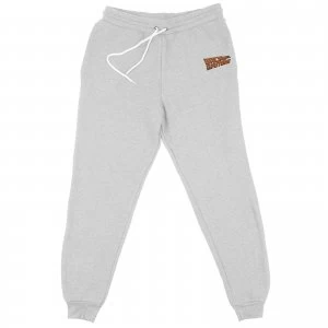 Image of Back To The Future Logo Embroidered Unisex Joggers - Grey - M