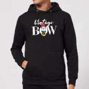 Image of Disney Minnie Mouse Vintage Bow Hoodie - Black - S