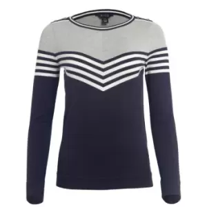 Image of Miso Chevron Jumper Womens - Blue