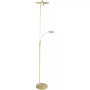 Image of Sienna Zenith LED Mother & Child Lamp Brass Brushed, Plastic Matt
