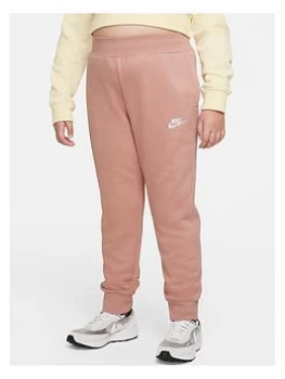Image of Nike Older Girls Nsw Club Fleece Pant - Pink, Size S=8-10 Years