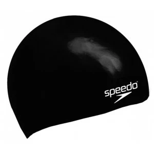 Image of Speedo Moulded Silicone Caps Senior Black