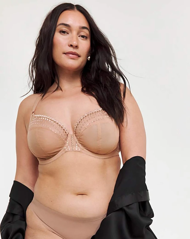 Image of Elomi Elomi Matilda Plunge Wired Bra Cafe Cafe - Elomi - Size: 42E Cafe Female 42E VW09404