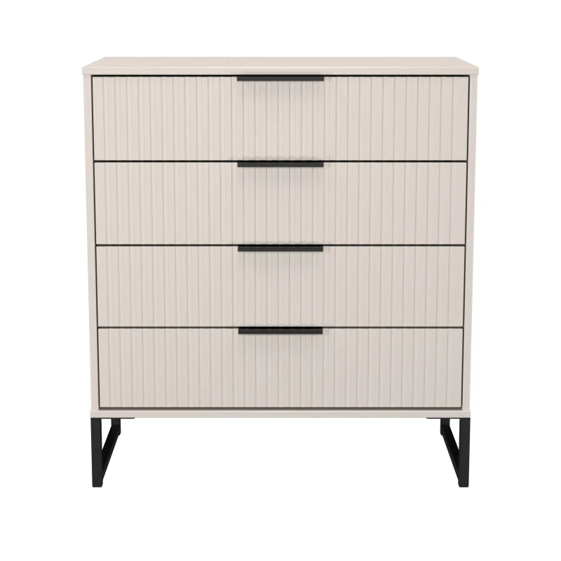 Image of Ready Assembled 2 U Menai 4 Drawer Chest (Ready Assembled) in Taupe Size: Medium Taupe Unisex Medium