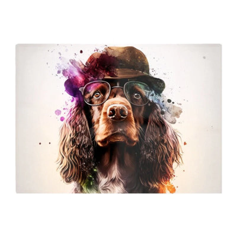 Image of Warren Reed Designer English Cocker Spaniel Splashart Chopping Board