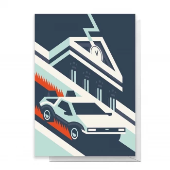 Image of Back To The Future Greetings Card - Large Card