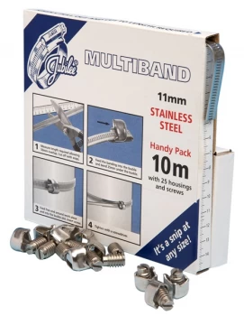 Image of 11mm Multiband Banding Handy Pack S/S - 10 Metre MB1806 JUBILEE