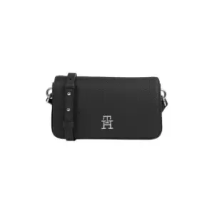 Image of Tommy Hilfiger Th Emblem Flap Crossover - Black