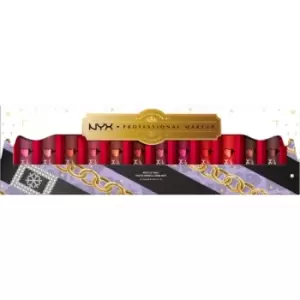 Image of NYX Professional Makeup Limited Edition Xmass 2022 Mrs Claus Oh Deer Matte Lip Vault Lipstick Set (with Matte Effect)