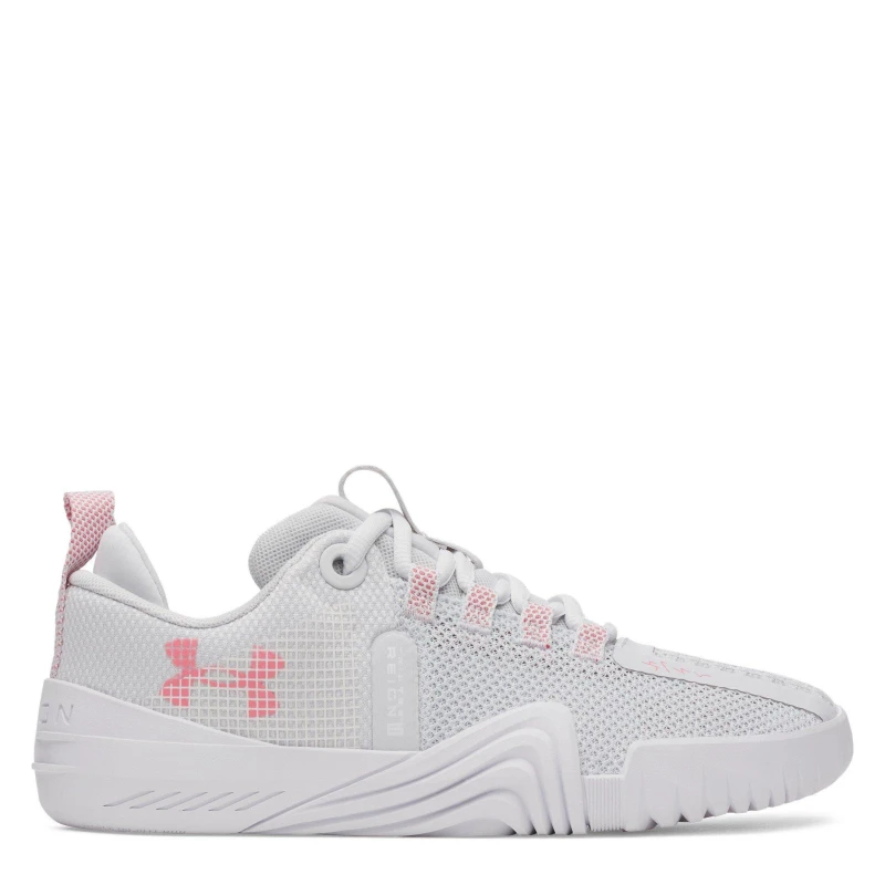 Image of Under Armour Womens TriBase Reign Training Shoes Gray/White/Pink female 7 (41)