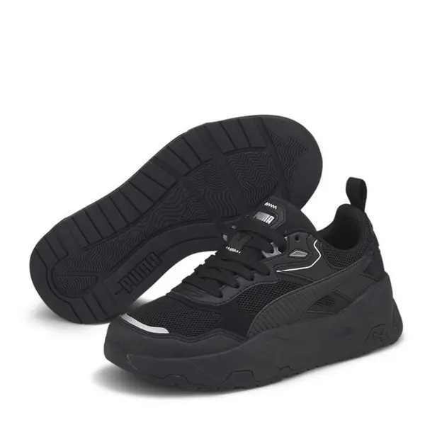 Image of Puma Jr Court Trainers 3 (35.5) Black 02038603230