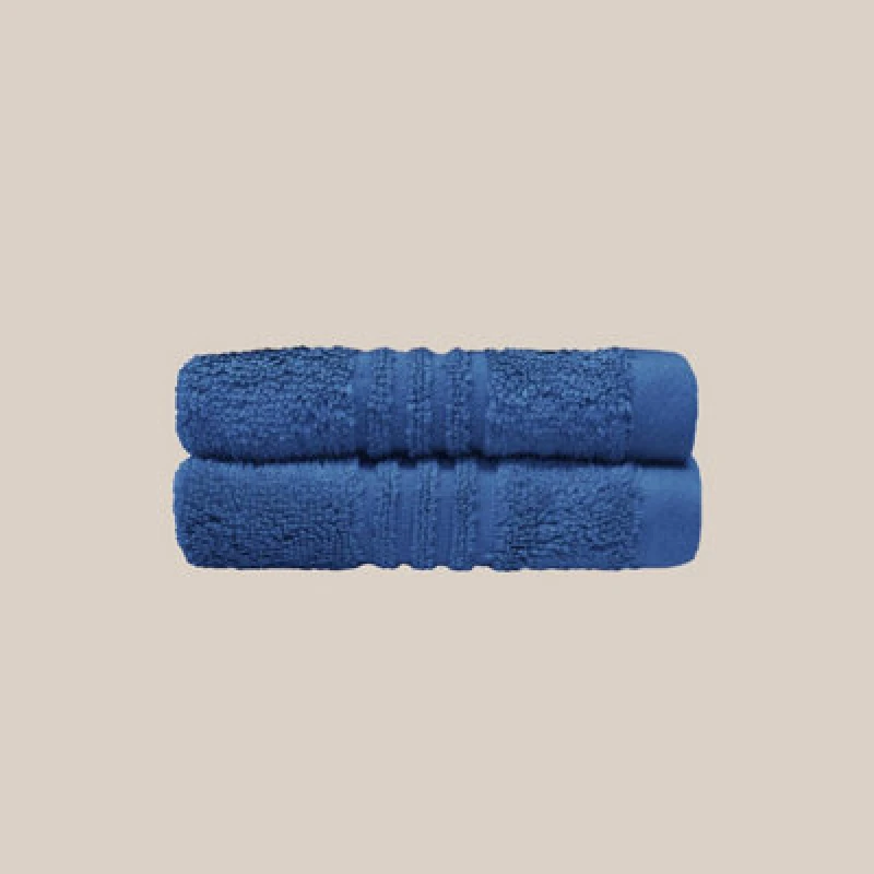 Image of Misona Ultra Soft Bamboo Face Cloths Pack Of 2 - Smoky Blue