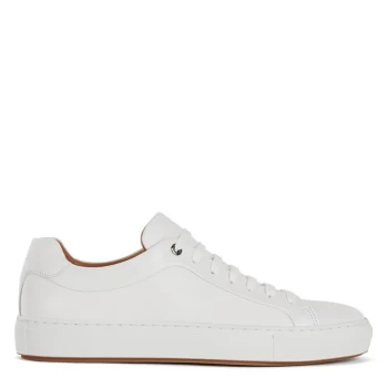 Image of BOSS Mirage Tennis Leather Trainers - White