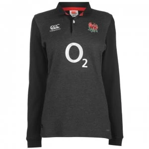 Image of Canterbury England Away Classic Long Sleeve Shirt 2018 2019 Ladies - Black