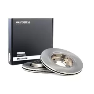 Image of RIDEX Brake disc Front Axle 82B0578 Brake rotor,Brake discs SUZUKI,SWIFT III (MZ, EZ),SWIFT IV (FZ, NZ)