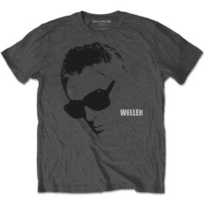 Image of Paul Weller - Glasses Picture Unisex XX-Large T-Shirt - Grey