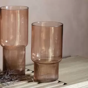 Image of Crossland Grove Catania Vase Brown Small 140X140X255Mm Brown