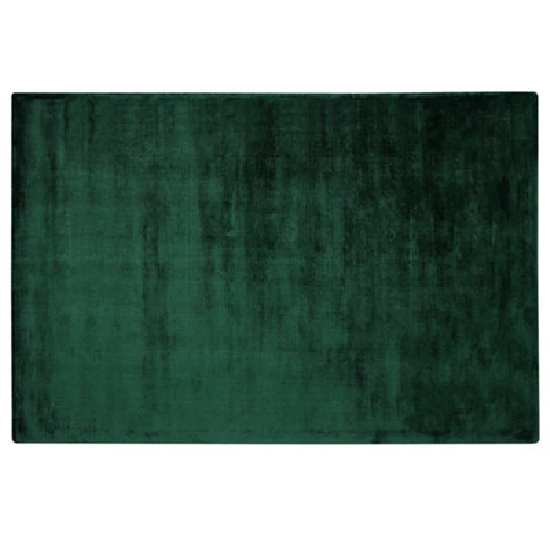 Image of Beliani Rug Gesi Ii Dark Green 140 X 200 Cm Viscose