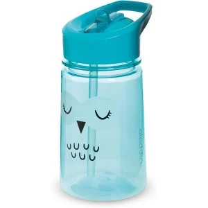 Image of Aladdin Zoo Flip & Sip Water Bottle 0.35L Owl Blue