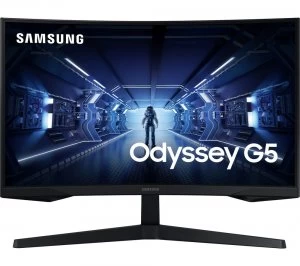 Image of Samsung Odyssey G5 27" C27G55T Quad HD Curved LED Gaming Monitor