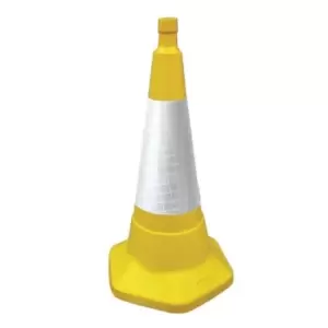 Image of Slingsby Coloured Cones With Reflective Sleeves, 50cm High Yellow