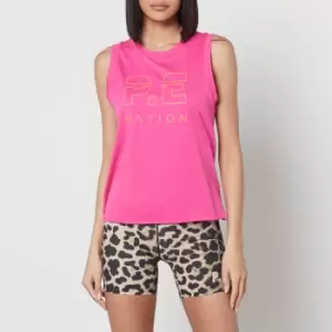 Image of P.E Shuffle Logo-Printed Cotton-Blend Fleece Tank - XL
