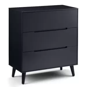Image of Julian Bowen Alicia 3 Drawer Chest Anthracite