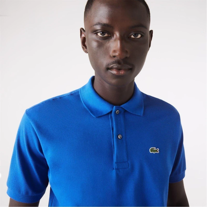 Image of Lacoste Classic Fit L.12.12 Original Piqu Polo Shirt Short Sleeve Polos XS Blue 29536718310
