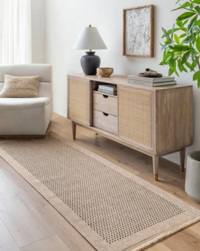 Image of Livabliss In- & Outdoor Cottage Jute-Look Beige/brown Lori Runner Rug 80 X 220 Cm - Easy To Clean, Perfect For Balcony Or Dining Room