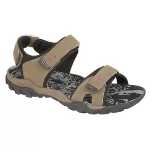 Image of PDQ Womens/Ladies Toggle & Touch Fastening Sports Sandals (4 UK) (Taupe)